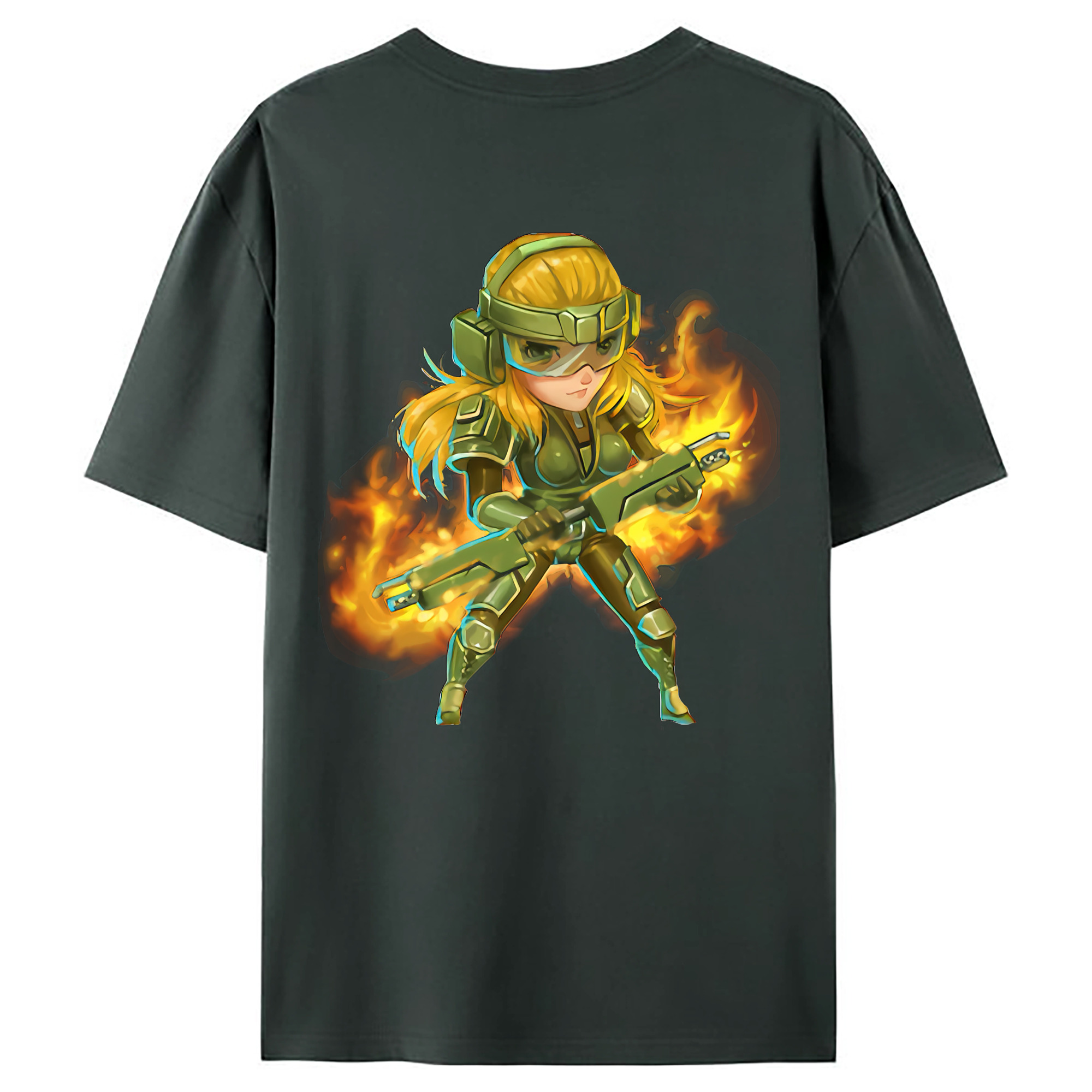 （画像用） リーグ・オブ・レジェンド League of Legends LOL 綿100％ メンズ半袖Tシャツ（バックプリント） 通気性